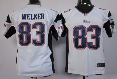 youths Jersey nike New England Patriots 83 Wes Welker White Game